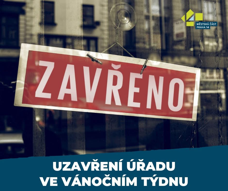 Uzavření úřadu ve vánočním týdnu