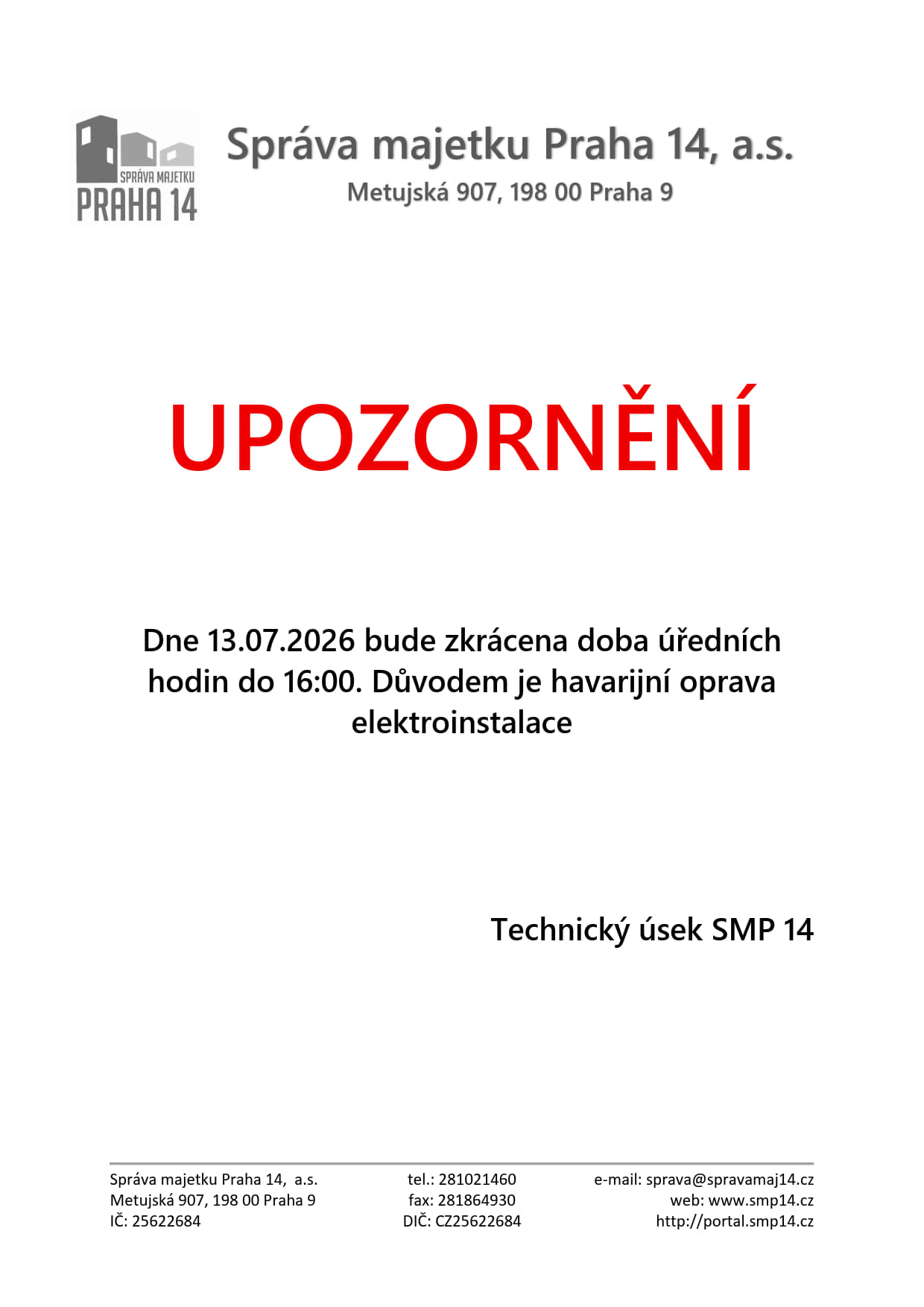 Upozornění